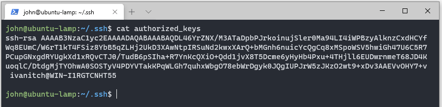 cat authorized_keys