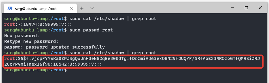Учётная запись root