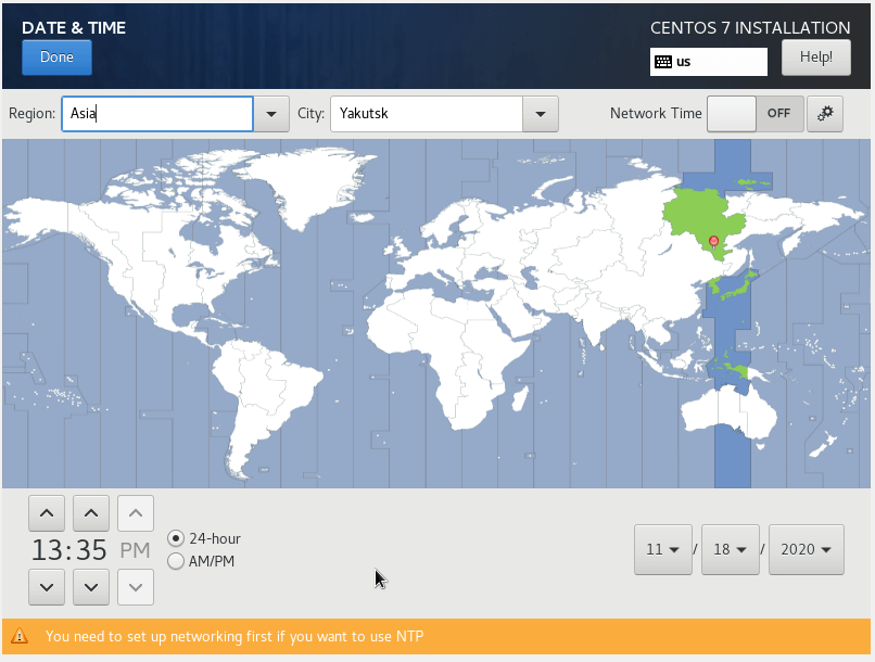 Настроим свою временную зону