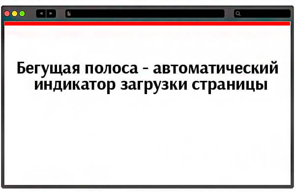 Бегущая полоса - автоматический индикатор загрузки страницы